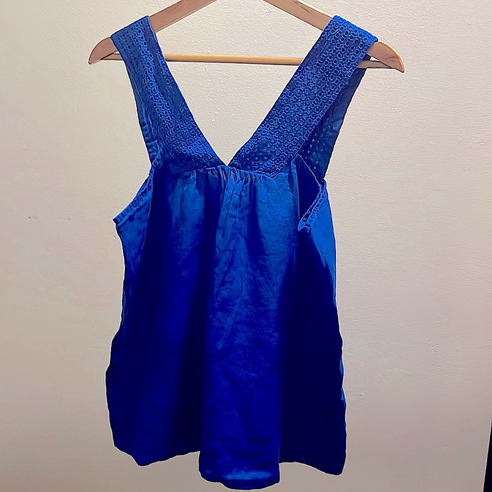 Cute embroidered sleeveless top